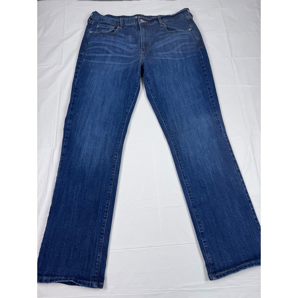 Levis 505 Straight Leg Jeans Womens 14 Medium Wash Blue Denim Pants